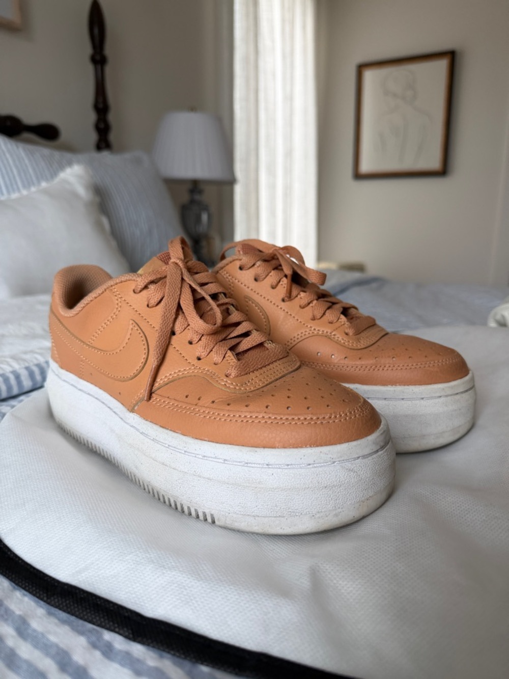 Nike Women's Platform Sneakers in Orange